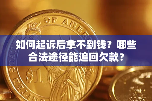 武汉如何起诉后拿不到钱？哪些合法途径能追回欠款？