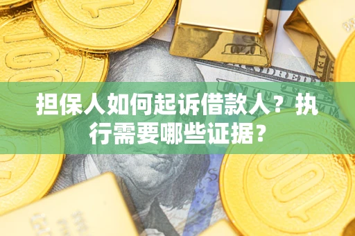 武汉担保人如何起诉借款人？执行需要哪些证据？