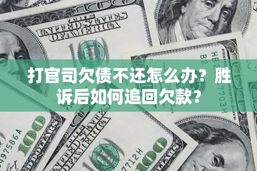 武汉打官司欠债不还怎么办？胜诉后如何追回欠款？