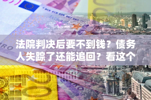 武汉法院判决后要不到钱？债务人失踪了还能追回？看这个方法！