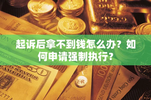 武汉起诉后拿不到钱怎么办？如何申请强制执行？