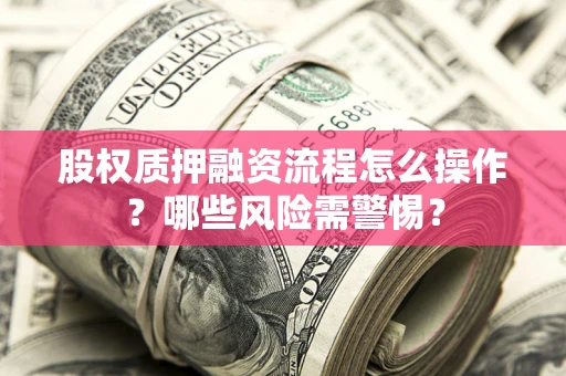 武汉股权质押融资流程怎么操作？哪些风险需警惕？