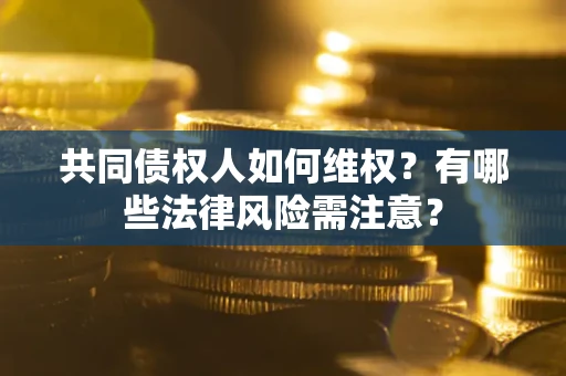 武汉共同债权人如何维权？有哪些法律风险需注意？