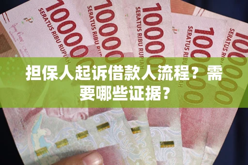 武汉担保人起诉借款人流程？需要哪些证据？