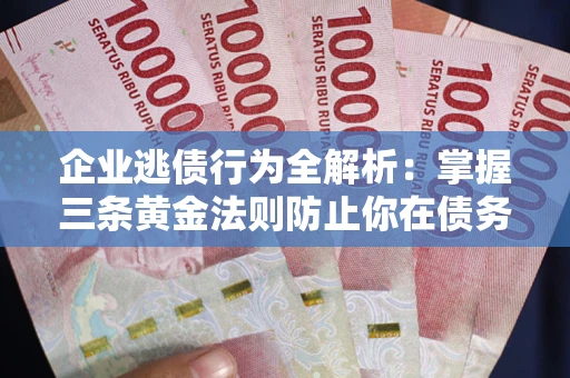 武汉企业逃债行为全解析：掌握三条黄金法则防止你在债务乱局中“踩雷”