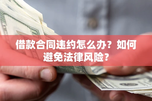 武汉借款合同违约怎么办？如何避免法律风险？