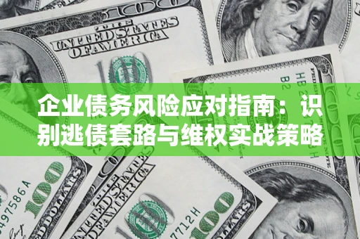 武汉企业债务风险应对指南：识别逃债套路与维权实战策略
